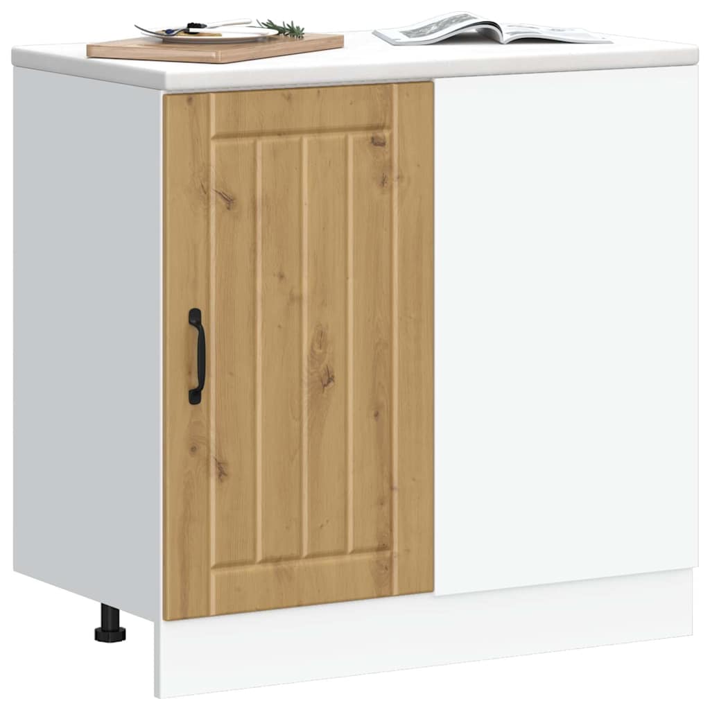 Kitchen Base Cabinet "Lucca" Artisan Oak Engineered Wood