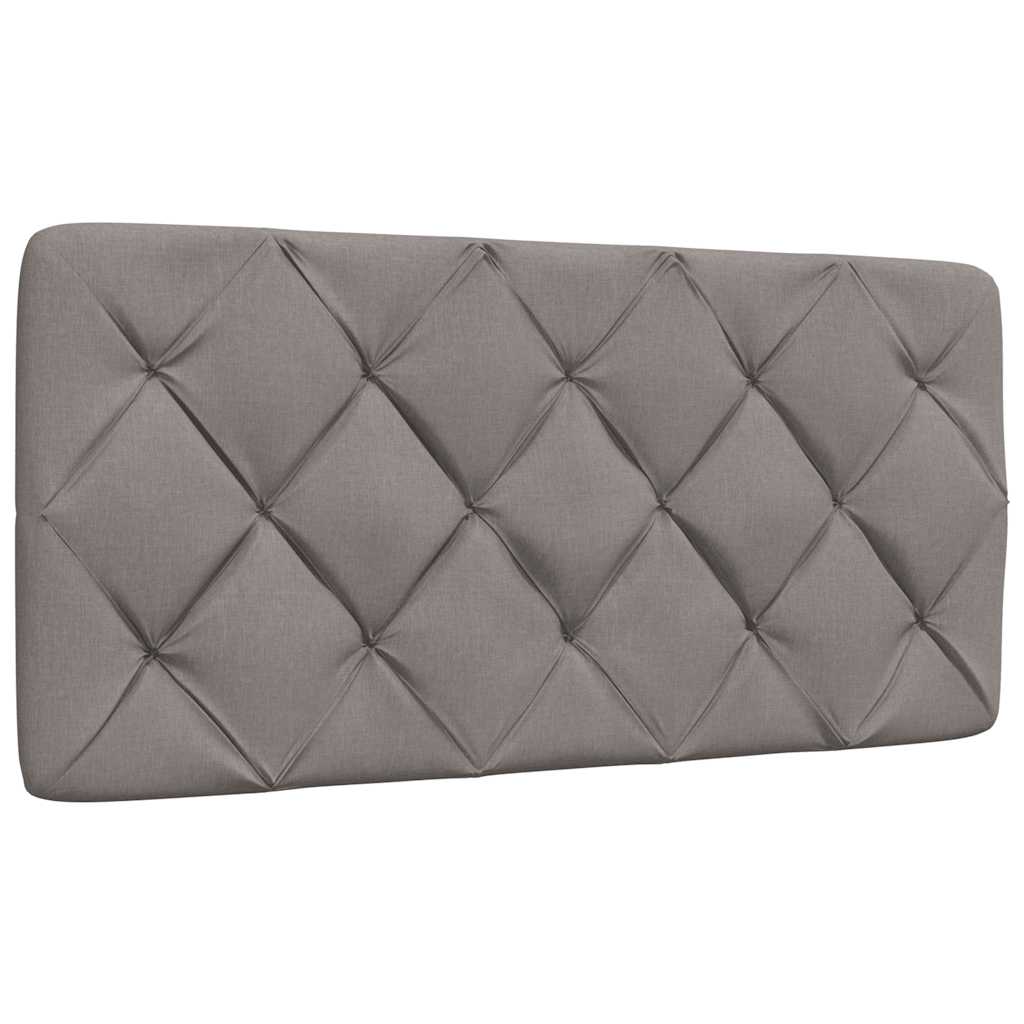 LED Bed Frame without Mattress, Taupe, 100x200 cm