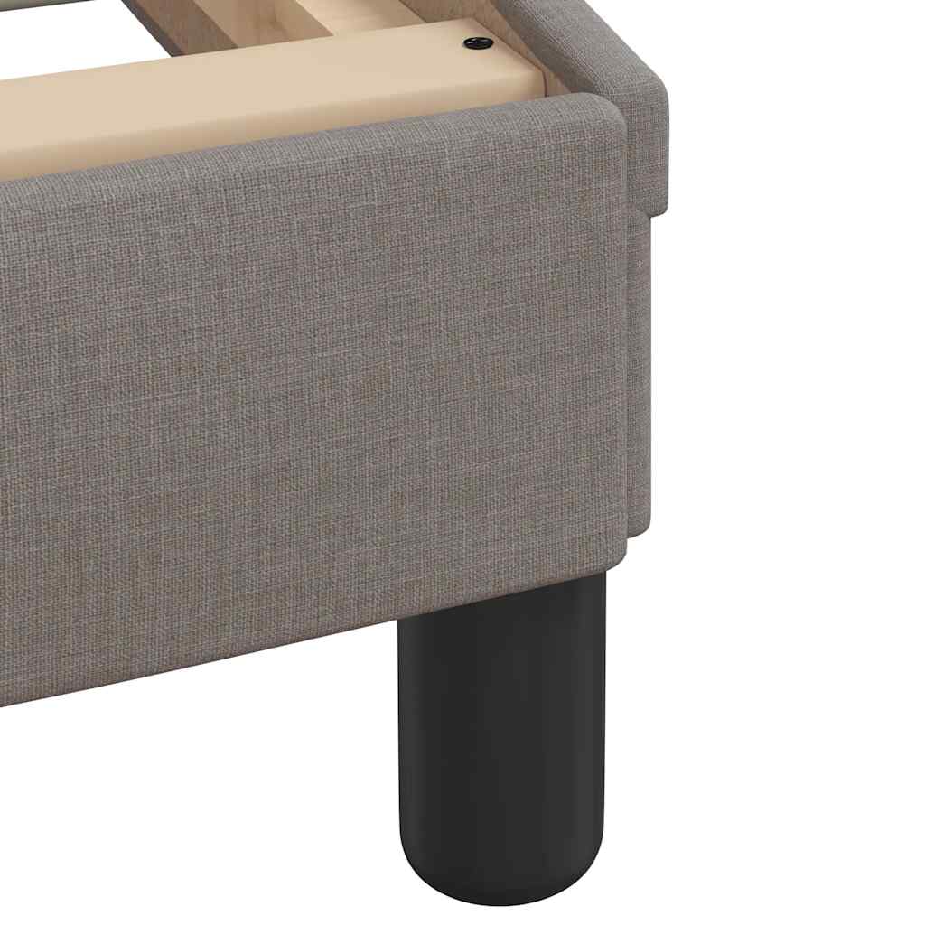 LED Bed Frame without Mattress, Taupe, 100x200 cm