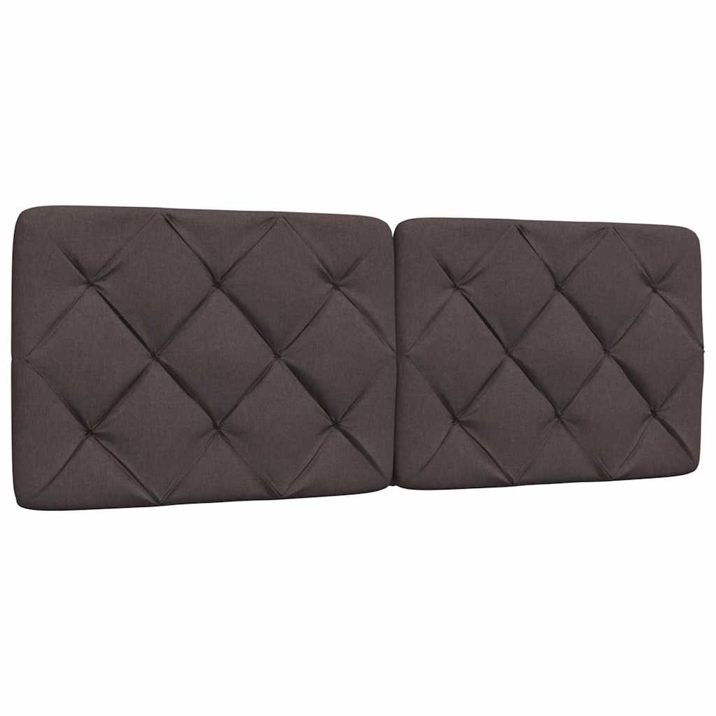 LED bed frame without mattress, dark brown, 120x200 cm