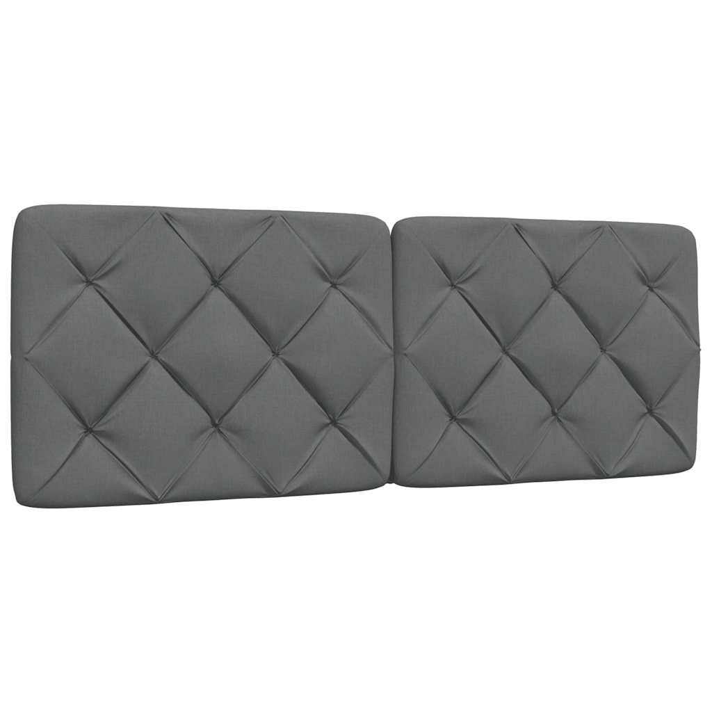 LED Bed Frame without Mattress, Dark Grey, 140x190 cm