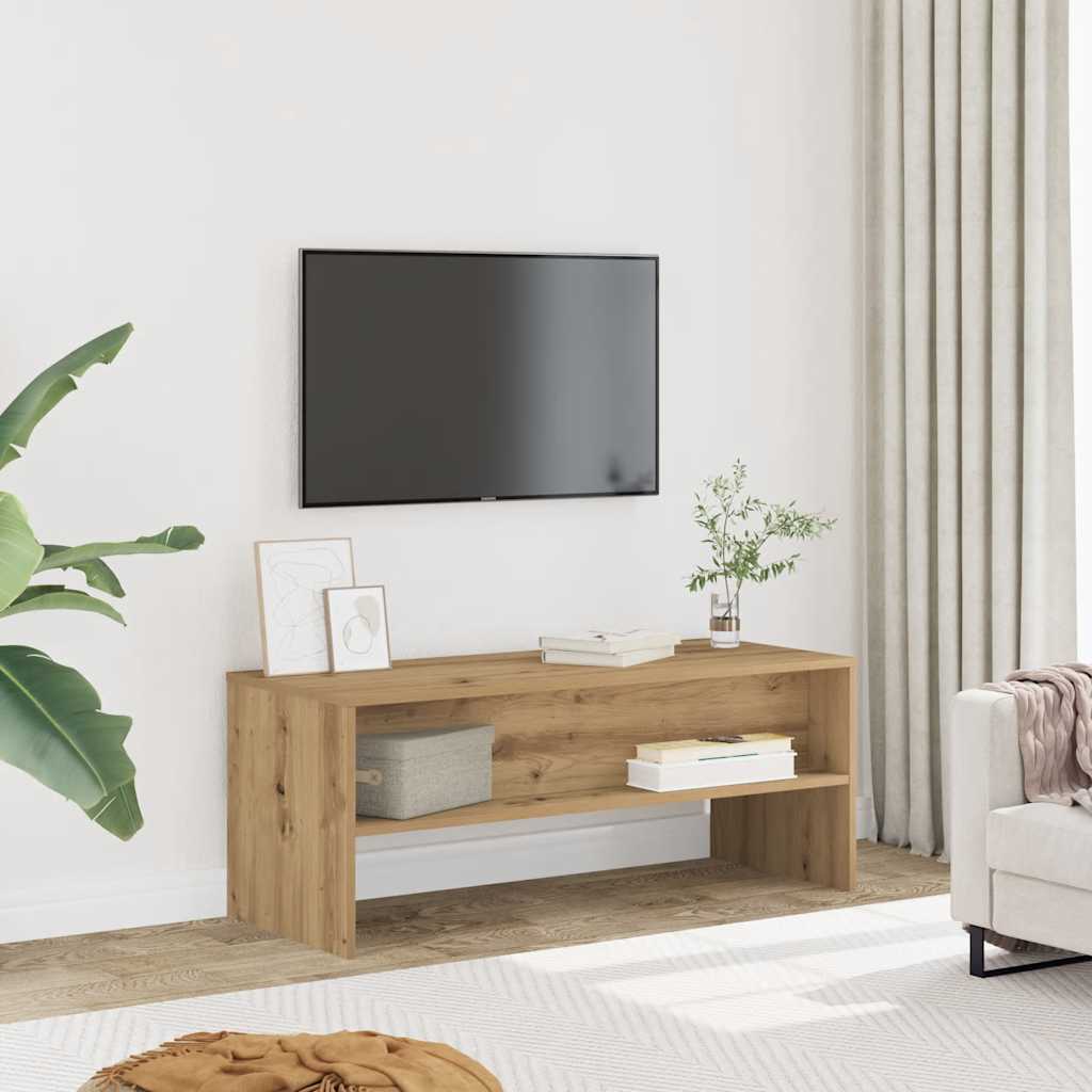 Televizoriaus spintelė, artisano ąžuolo, 100x40x40cm, mediena