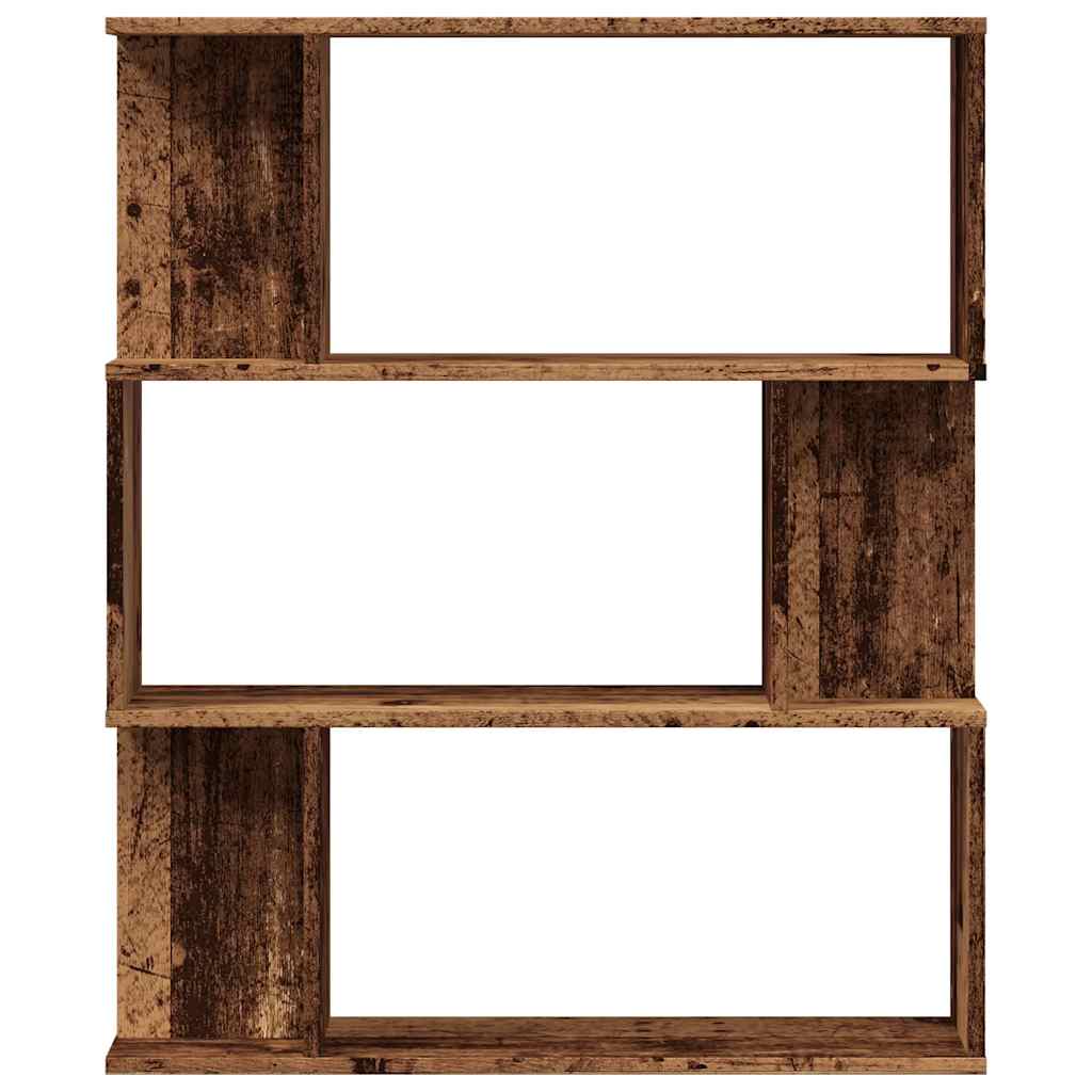 Grāmatu plaukts, koka, 80x24x96cm, apstrādāta koksne