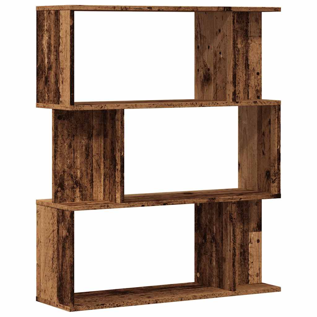 Grāmatu plaukts, koka, 80x24x96cm, apstrādāta koksne