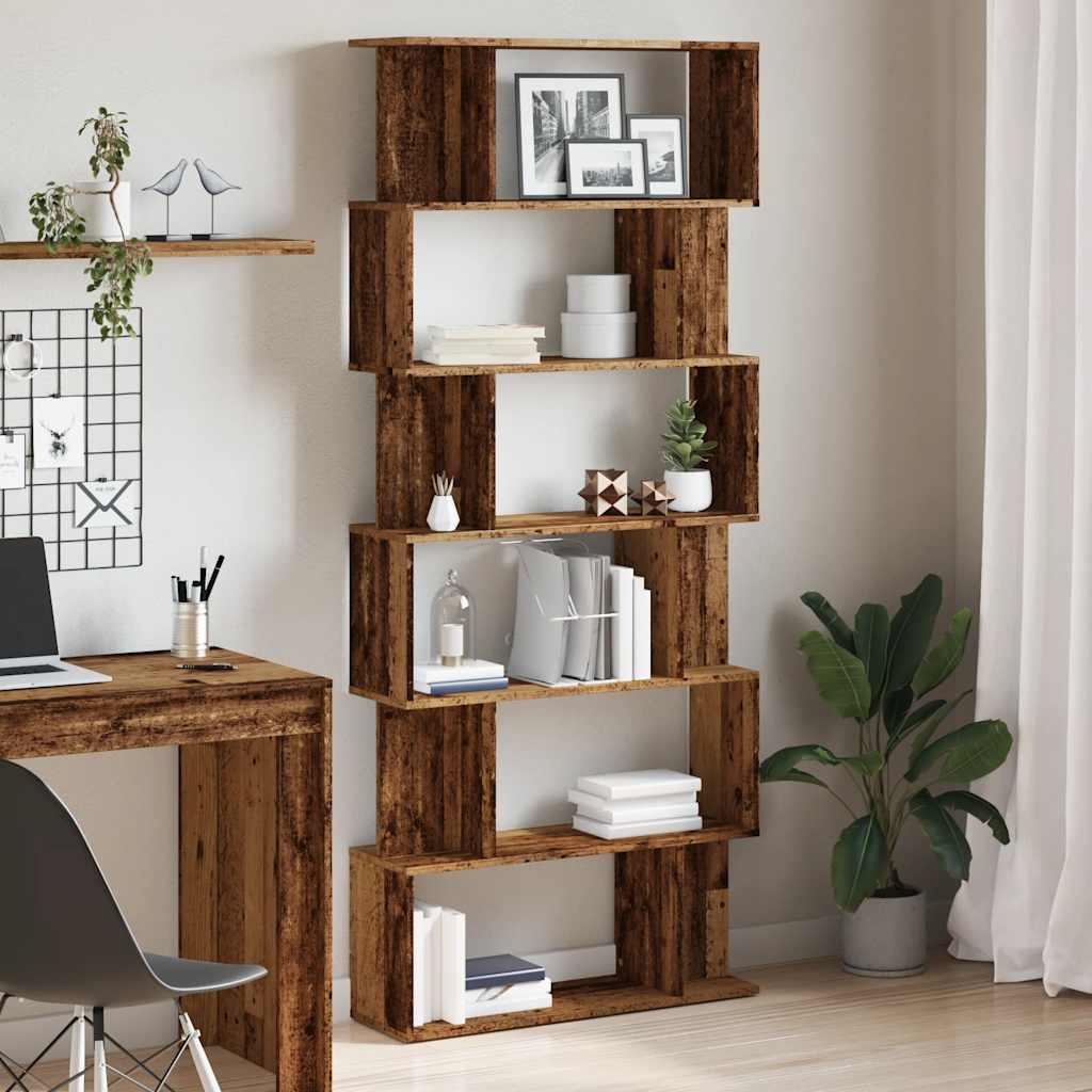 Book cabinet Old wood 80x24x192 cm Engineered wood