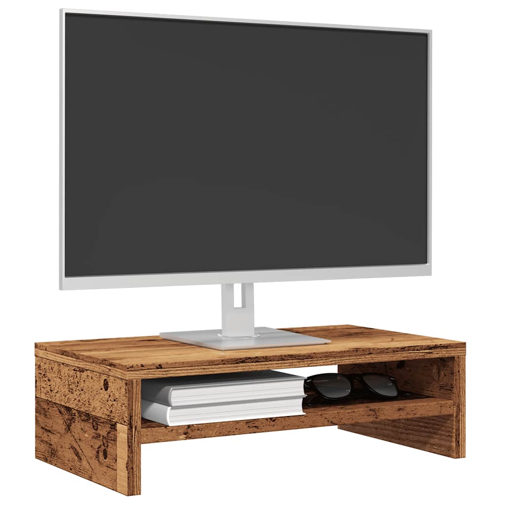Monitora statīvs Old Wood 42x24x13 cm, inženierijas koksne