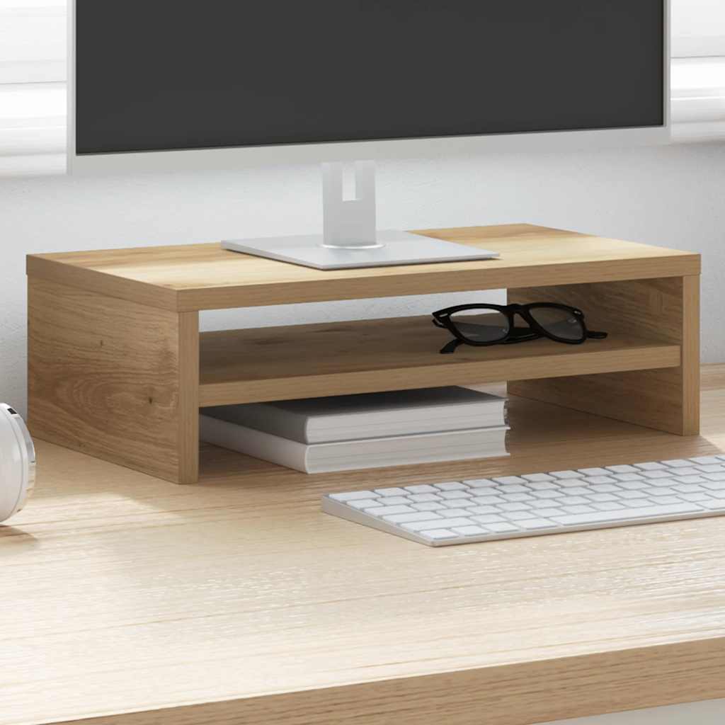 monitoriaus stovas Artisan Oak 42x24x13 cm Engineered Wood