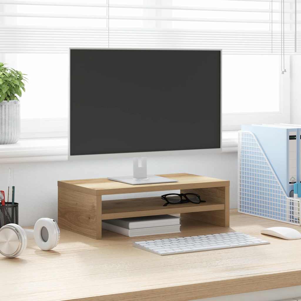 monitoriaus stovas Artisan Oak 42x24x13 cm Engineered Wood
