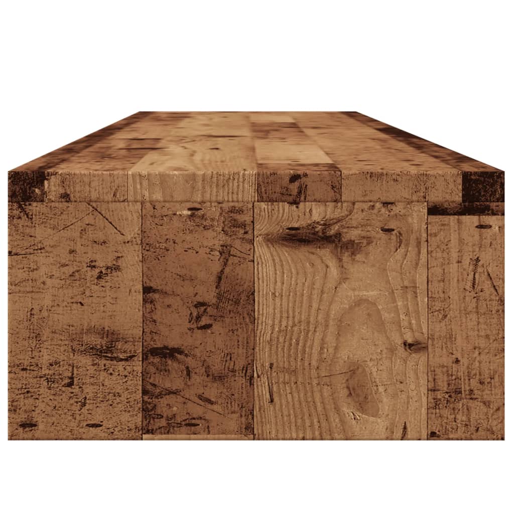 Monitor stand, reclaimed wood, 100x24x13 cm, particle board