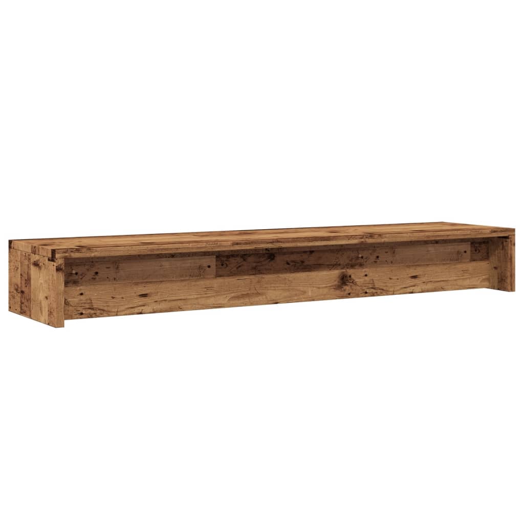 Monitor stand, reclaimed wood, 100x24x13 cm, particle board