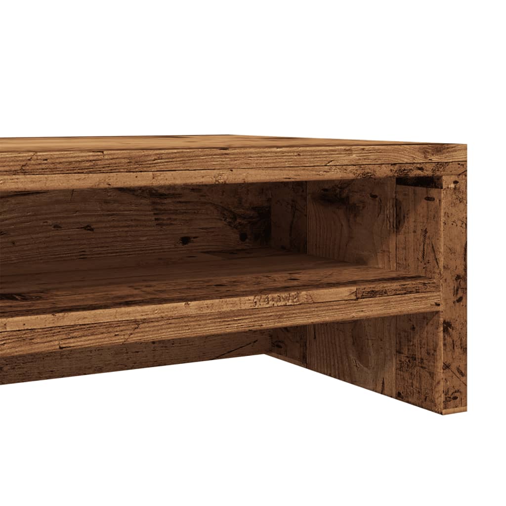 Monitor stand, reclaimed wood, 100x24x13 cm, particle board