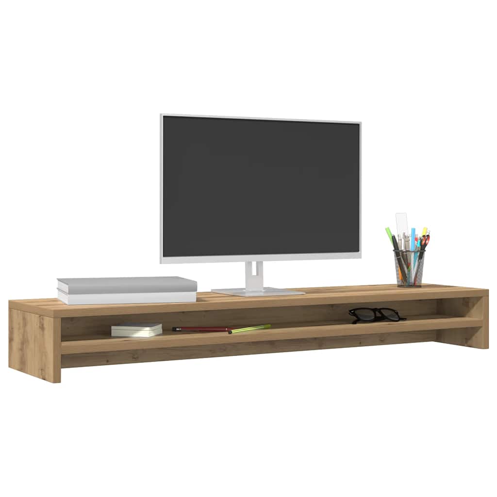 Monitoriaus stovas, artisano ąžuolo spalvos, 100x24x13cm, MDP