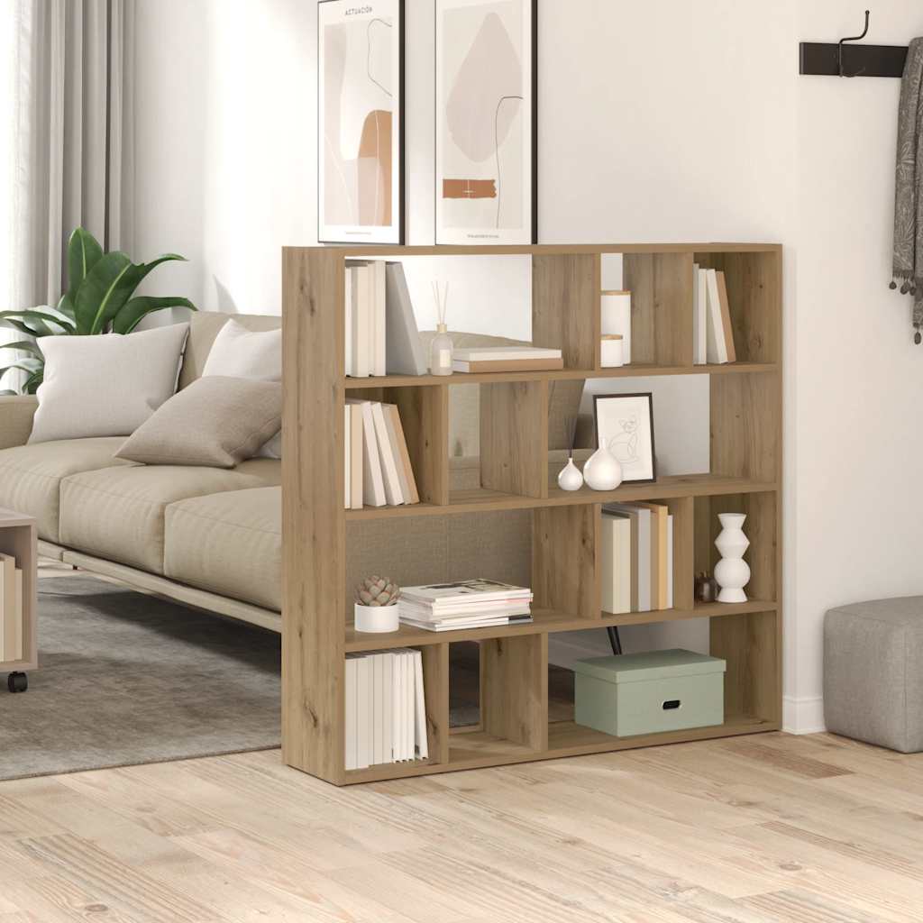 Bookcase/Room Divider Artisan Oak 105x24x102 cm