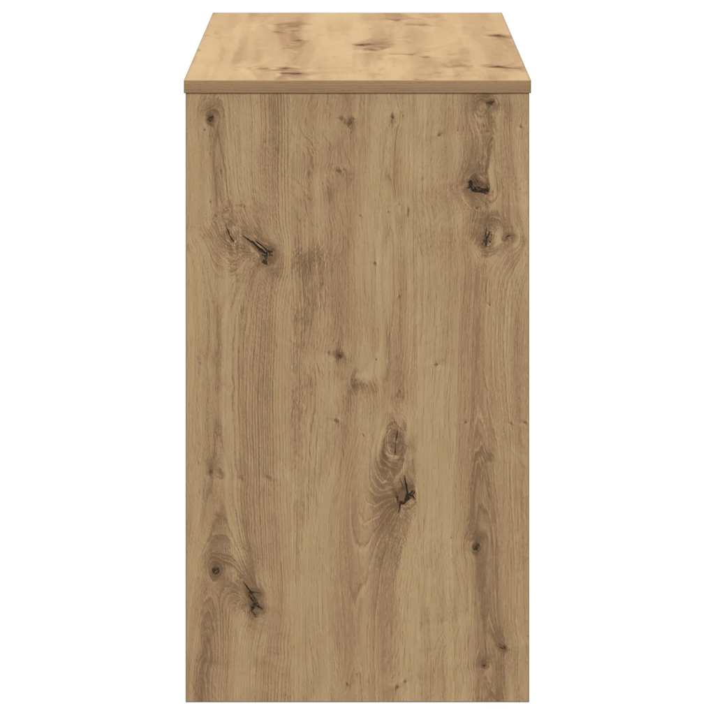 Desk, artisan oak, 90x40x72cm, engineered wood