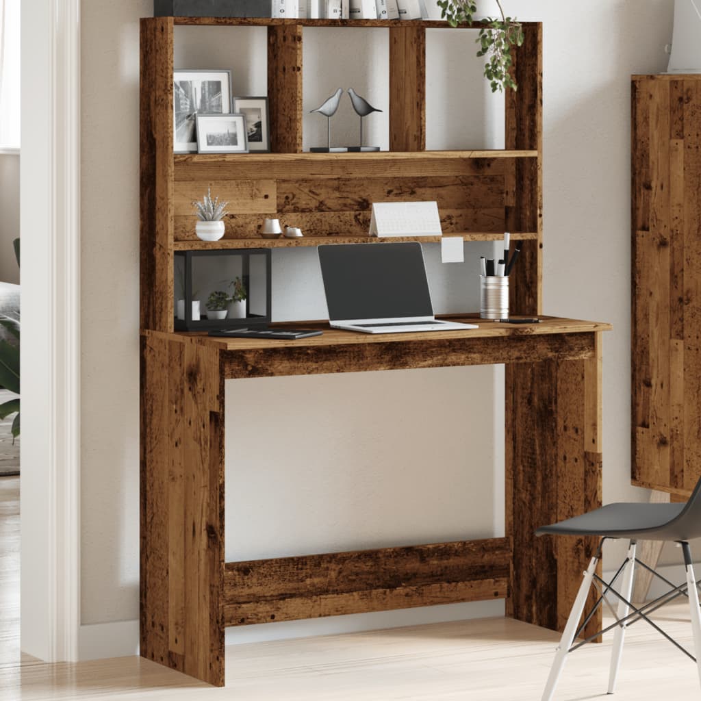 Rakstāmgalds ar plauktiem, koka, 102x45x148cm, koks