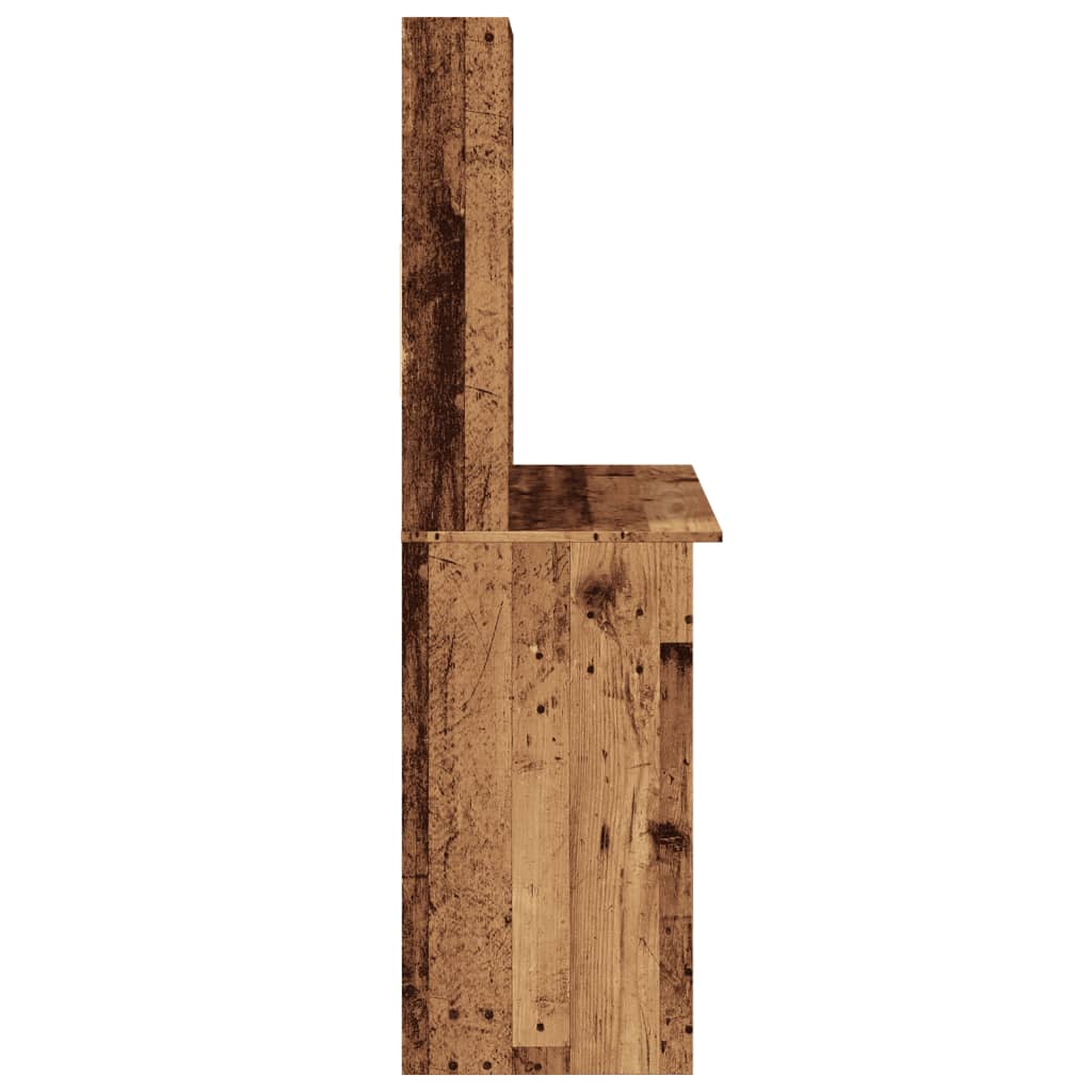 Rakstāmgalds ar plauktiem, koka, 102x45x148cm, koks