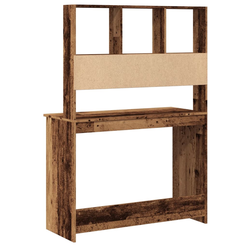 Rakstāmgalds ar plauktiem, koka, 102x45x148cm, koks