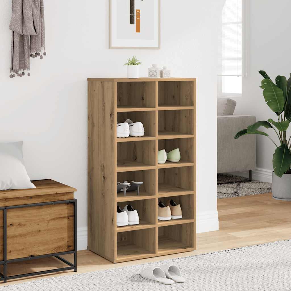 Shoe rack, artisan, 54x34x100.5cm, wood