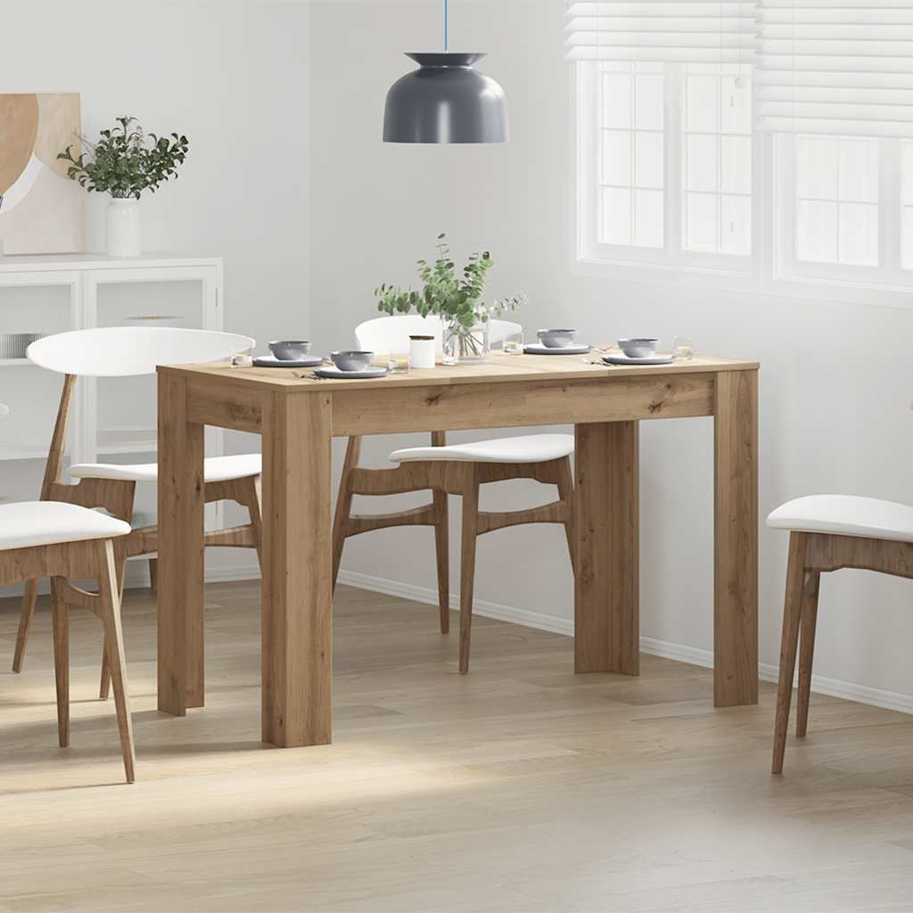 Dining table, artisan oak, 120x60x76cm, wood