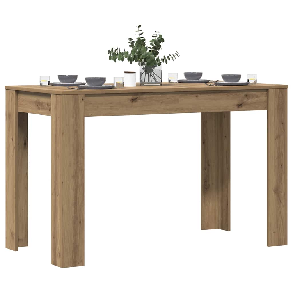 Dining table, artisan oak, 120x60x76cm, wood
