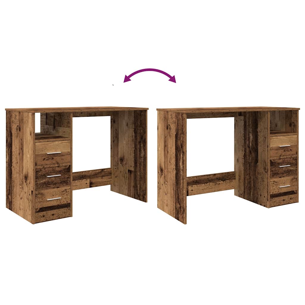 Rakstāmgalds Old Wood 102x76x50 cm Inženierijas koksne