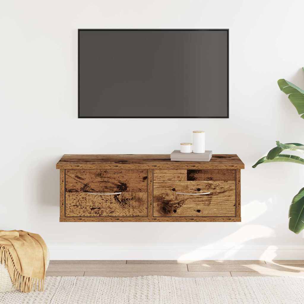 Sienas skapis Old Wood 60x26x18,5 cm, inženierijas koksne