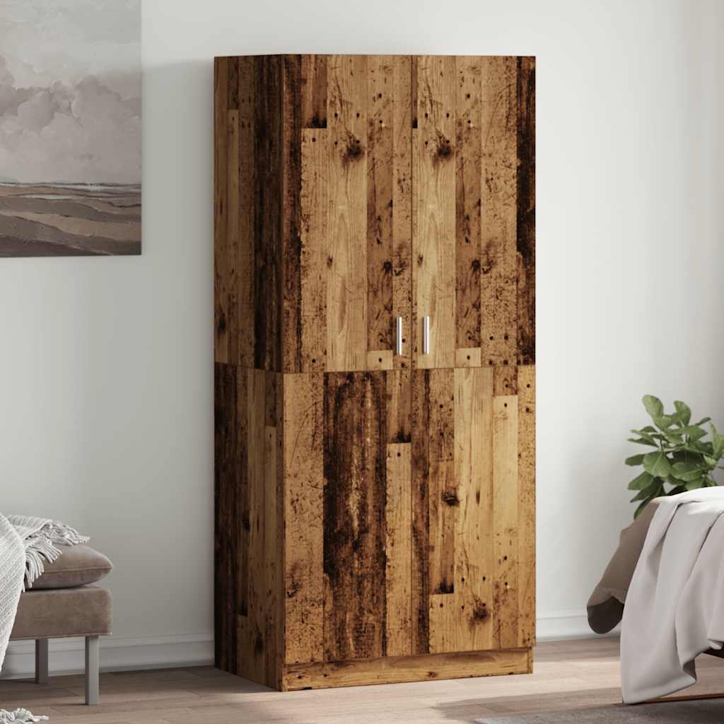 Skapis Old Wood 80x52x180 cm Inženierijas koks