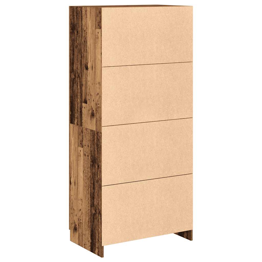Skapis Old Wood 80x52x180 cm Inženierijas koks