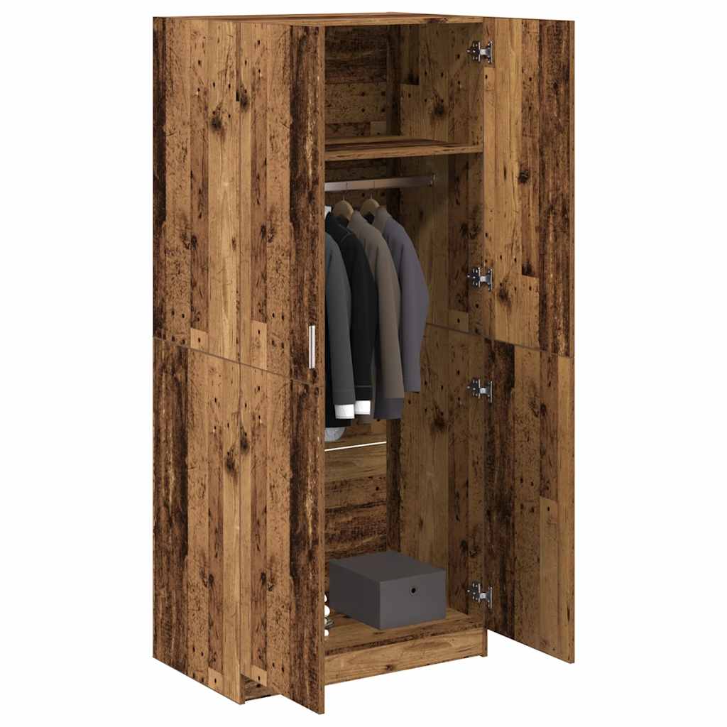 Skapis Old Wood 80x52x180 cm Inženierijas koks