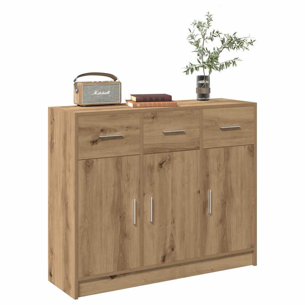 Sideboard Artisan oak 91x28x75 cm engineered wood