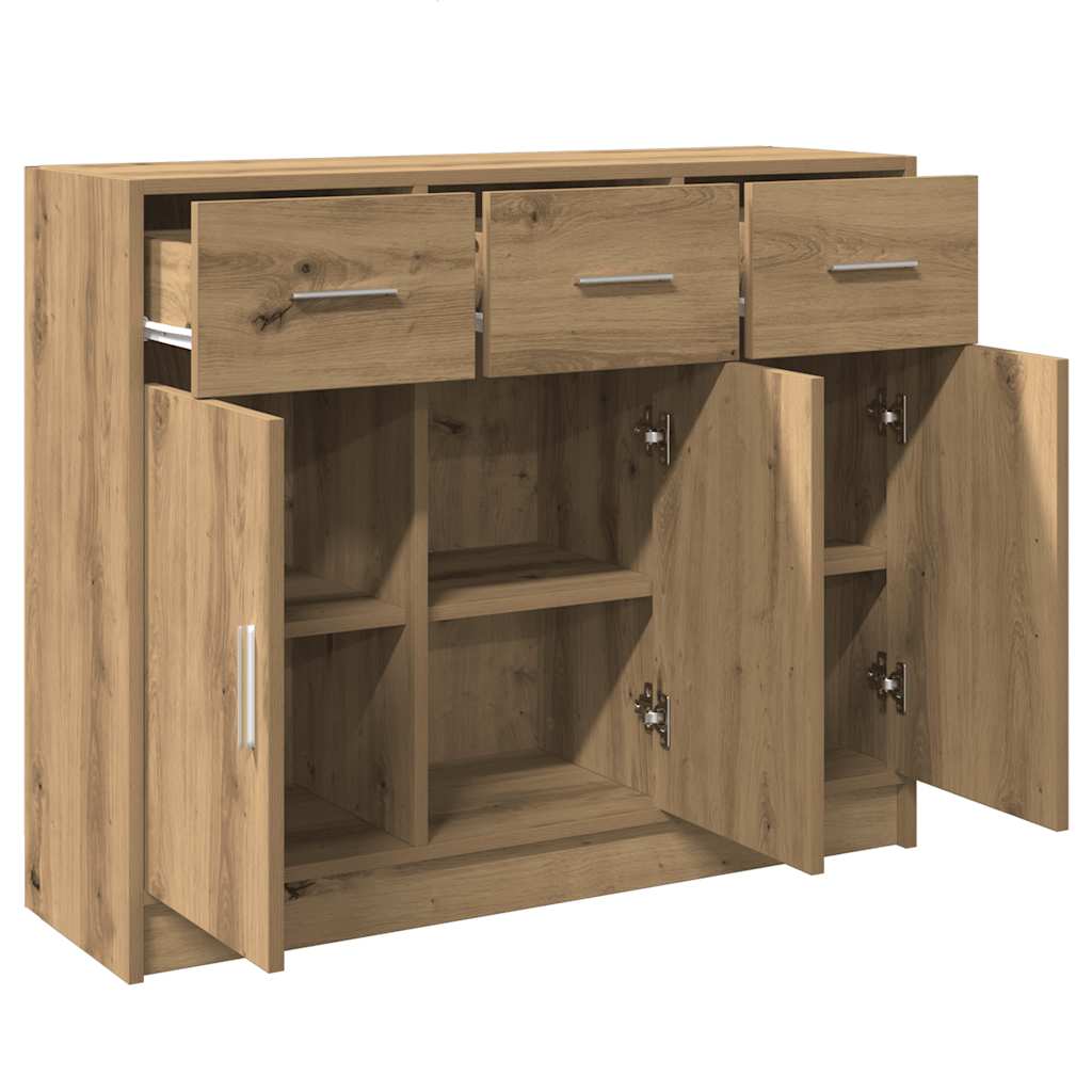 Sideboard Artisan oak 91x28x75 cm engineered wood