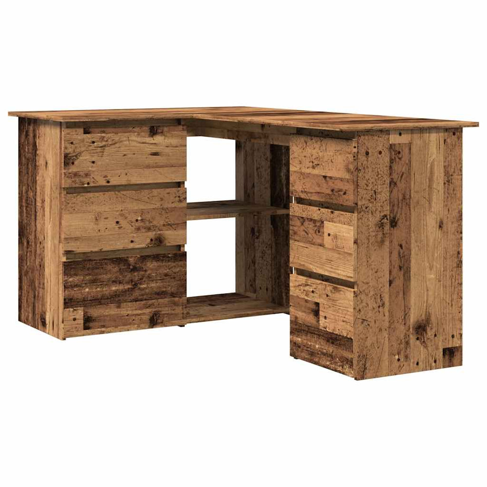kampinis rašomasis stalas Senas medis 145x100x76 cm