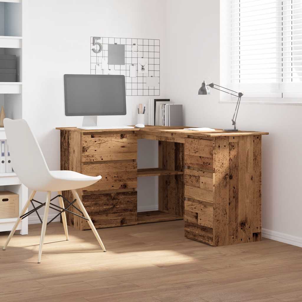 Corner desk Old wood 145x100x76 cm