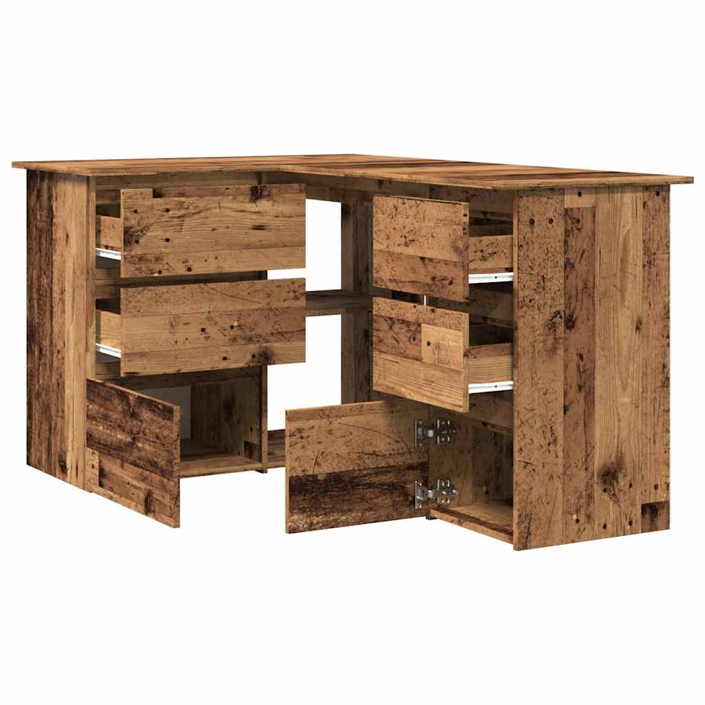Corner desk Old wood 145x100x76 cm