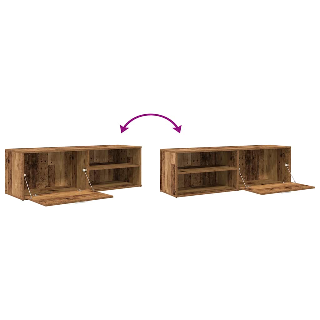 televizoriaus spintelė Old Wood 120x34x37 cm Engineered Wood