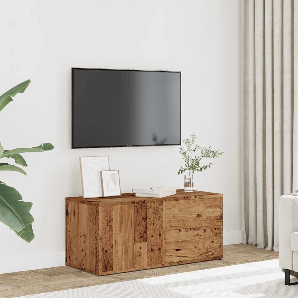televizoriaus spintelė Old Wood 80x34x35,5 cm Engineered Wood