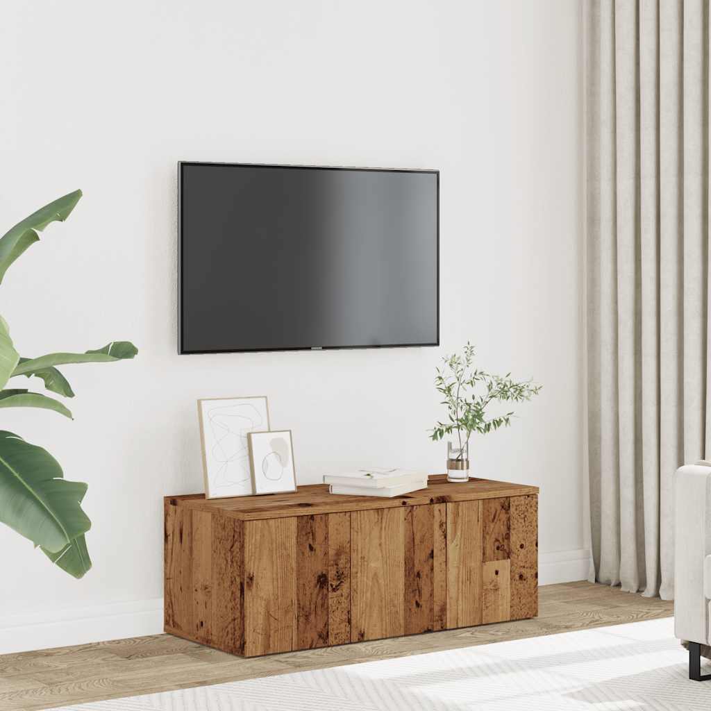 televizoriaus spintelė Old Wood 80x34x30 cm Engineered Wood