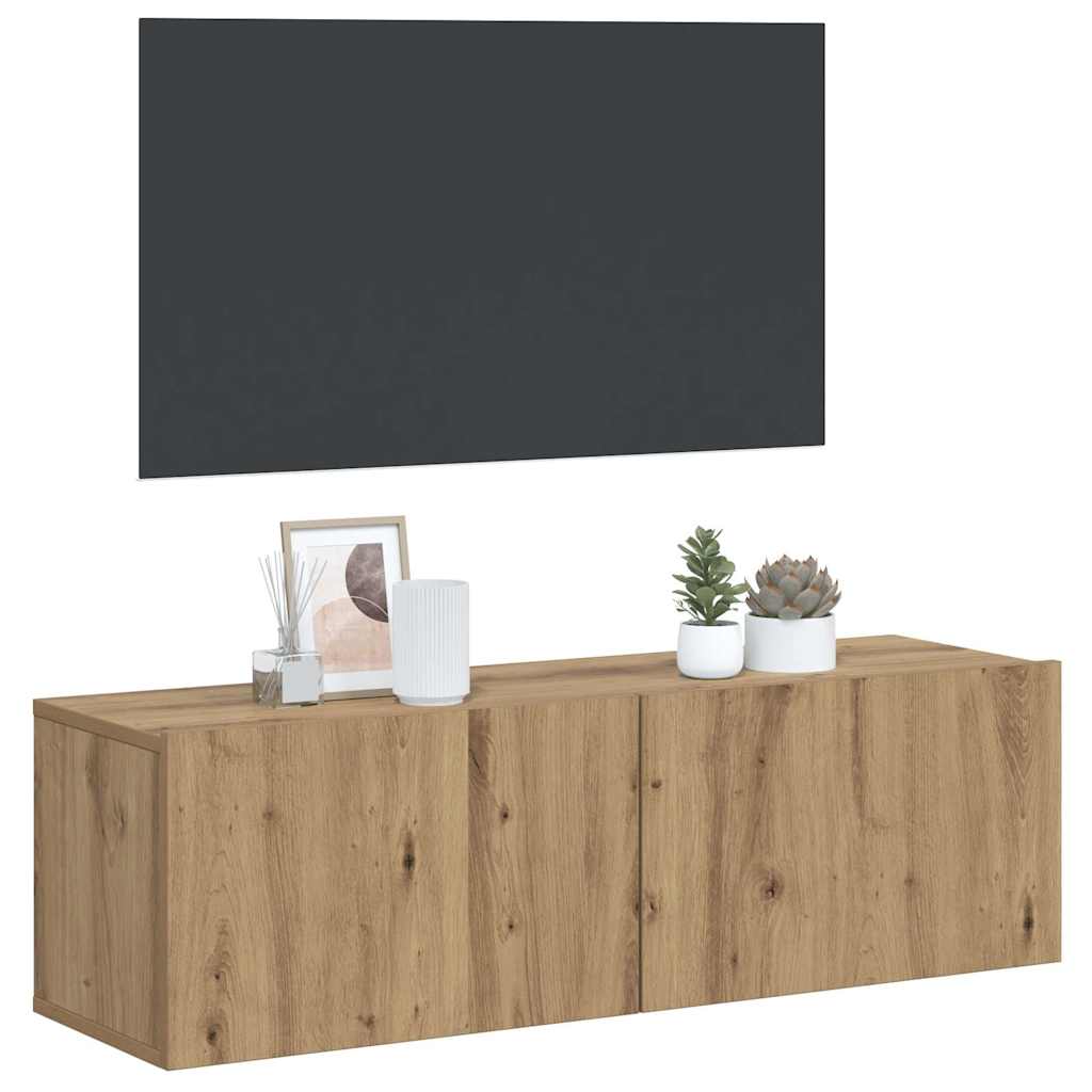 Sienas TV skapītis, artisāna, 100x30x30cm, apstrādāta koksne