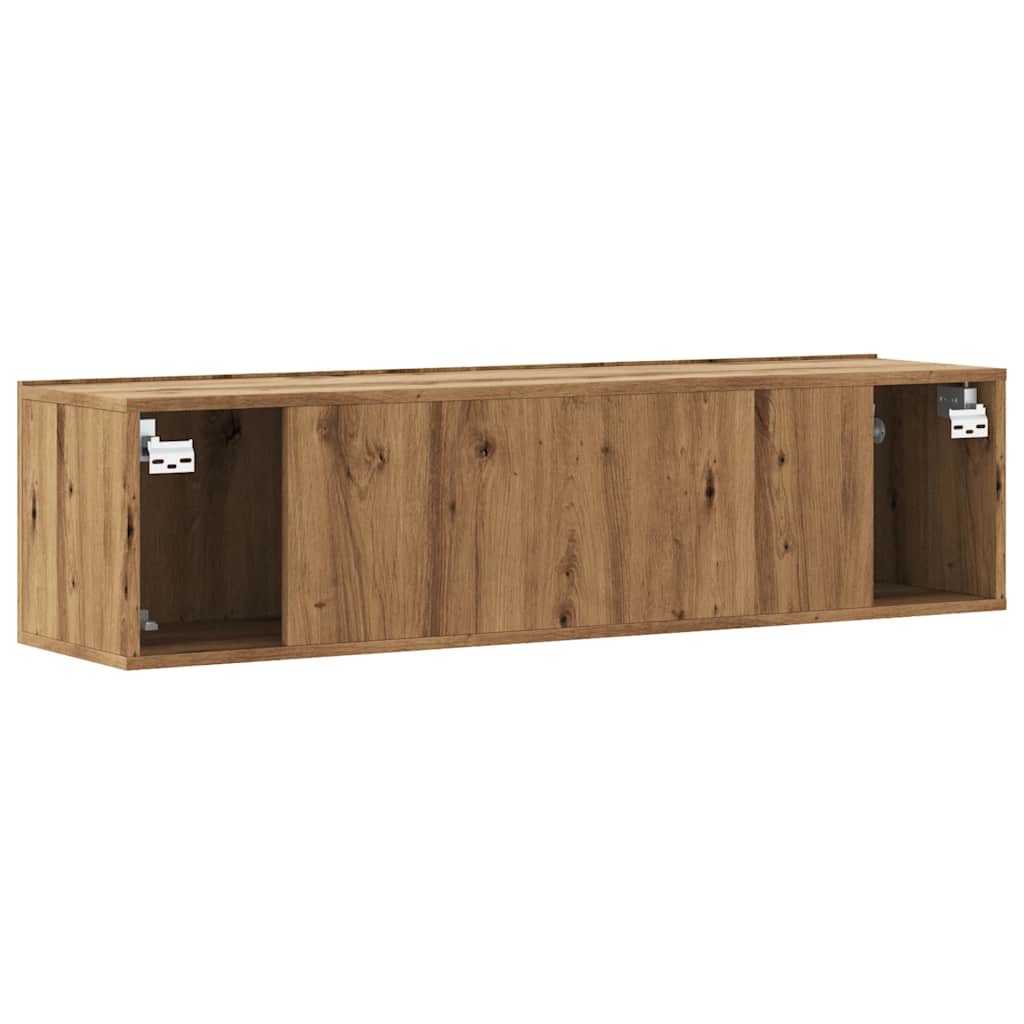 Sieninė TV spintelė, artisano, 120x30x30cm, apdirbta mediena