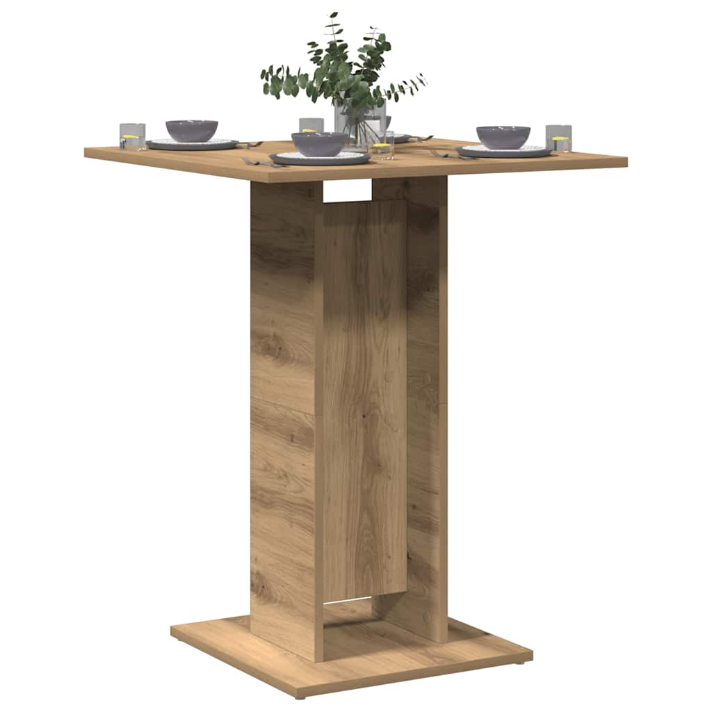 Bistro table, artisan oak, 60x60x75cm, wood