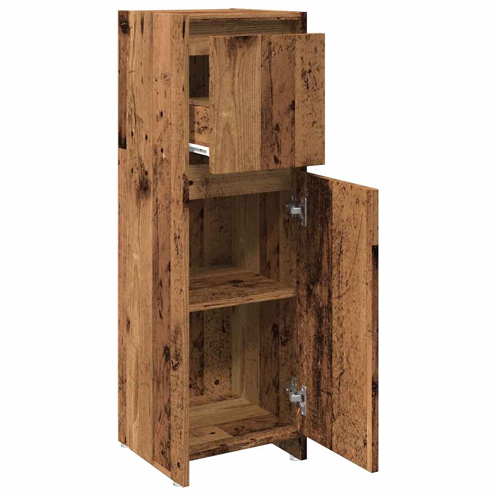 Vonios spintelė Old Wood 30x30x95 cm Engineered Wood