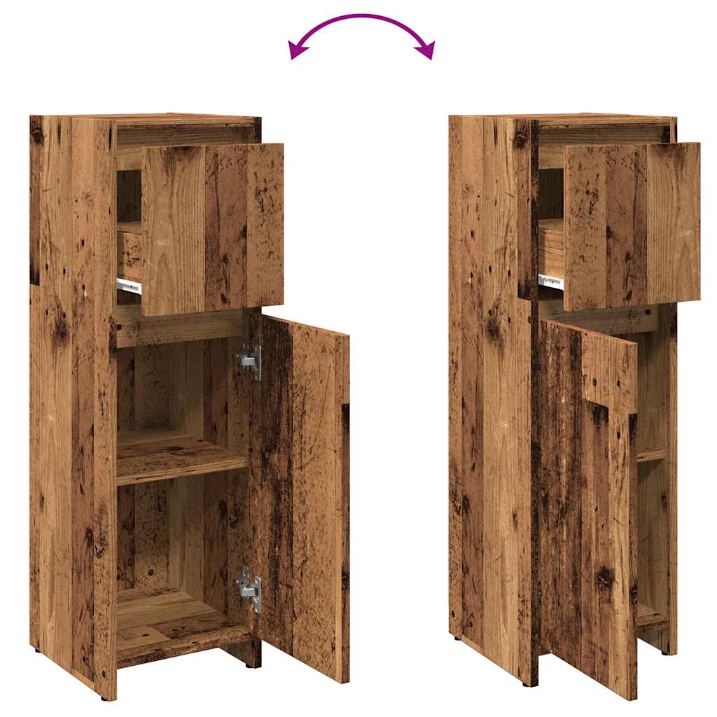 Vonios spintelė Old Wood 30x30x95 cm Engineered Wood