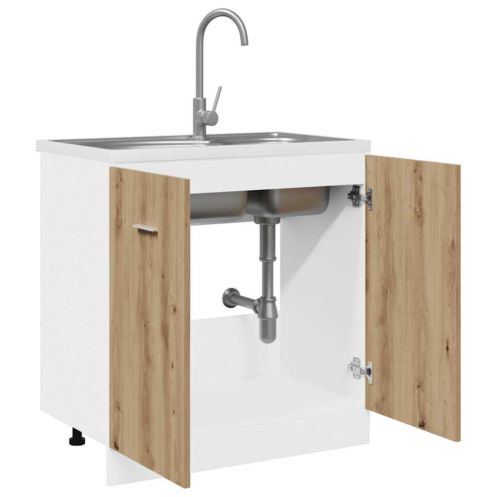 Base cabinet for a sink, "Lyon", artisan, 80x46x81.5cm
