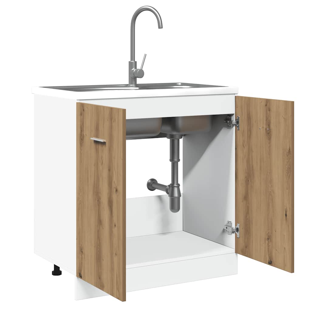 Base cabinet for a sink, "Lyon", artisan, 80x46x81.5cm