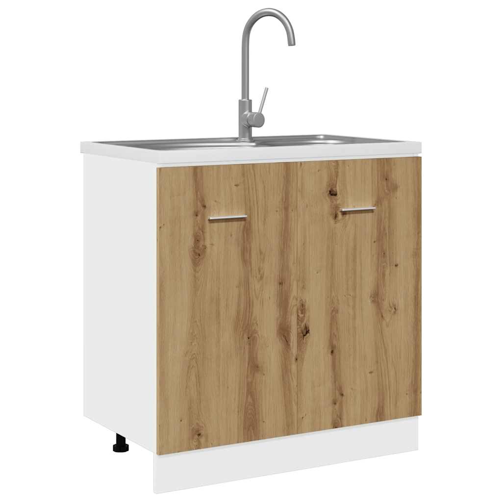 Base cabinet for a sink, "Lyon", artisan, 80x46x81.5cm