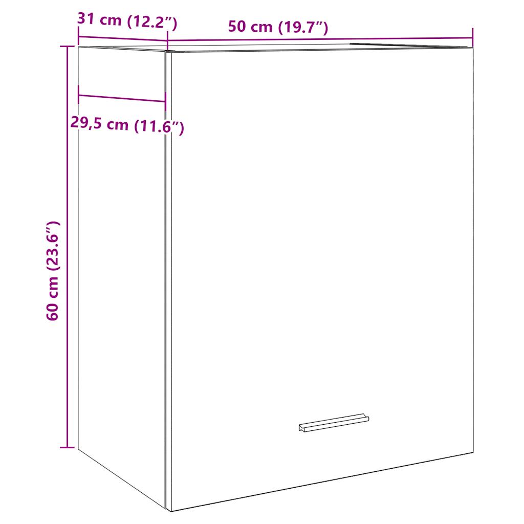 Wall-mounted cabinets, "Lyon", 2 pcs., artisan, 50x31x60cm