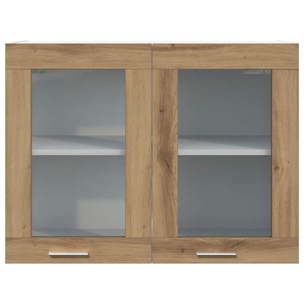 Wall-mounted glass cabinet, "Lyon", artisan, 80x31x60cm