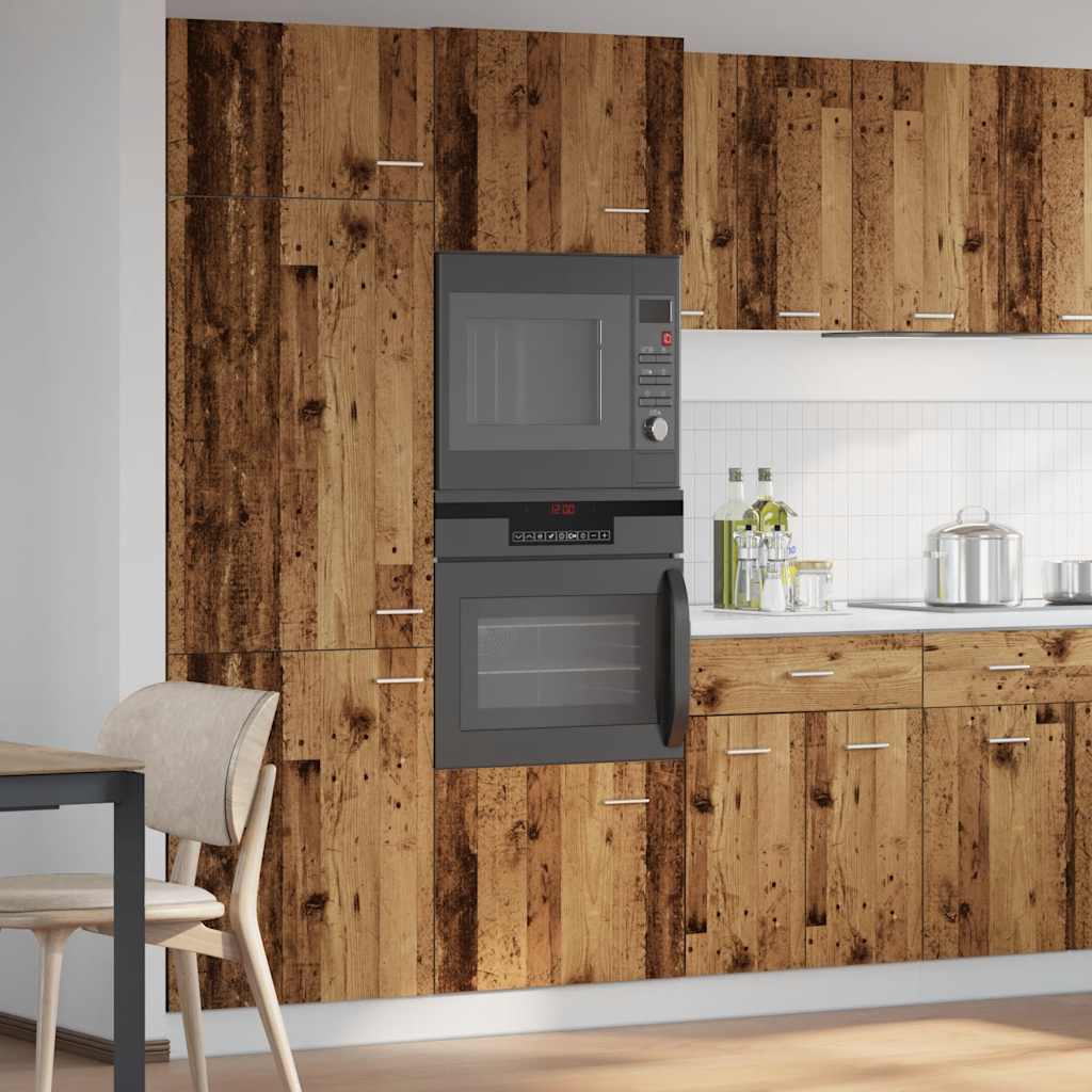 Microwave cabinet, "Lyon", wood, 60x57x207cm