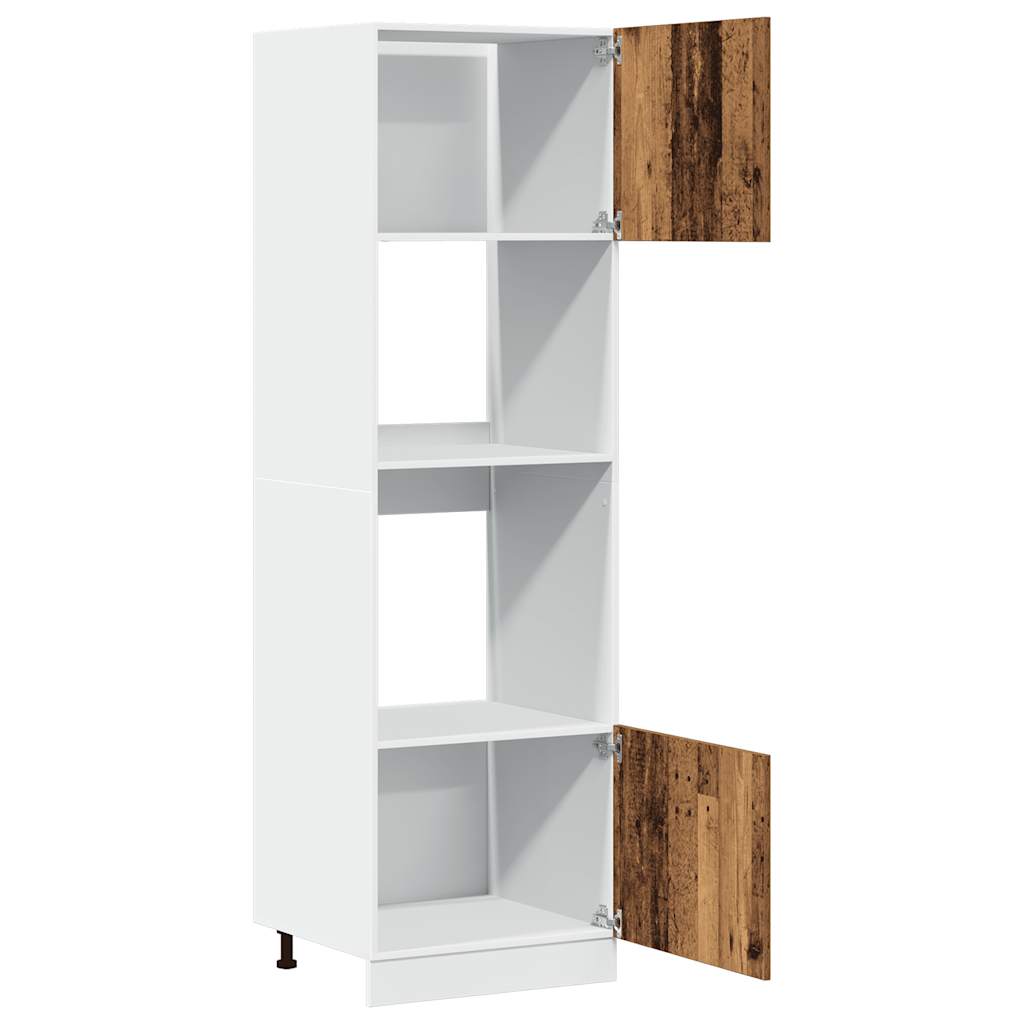 Microwave cabinet, "Lyon", wood, 60x57x207cm