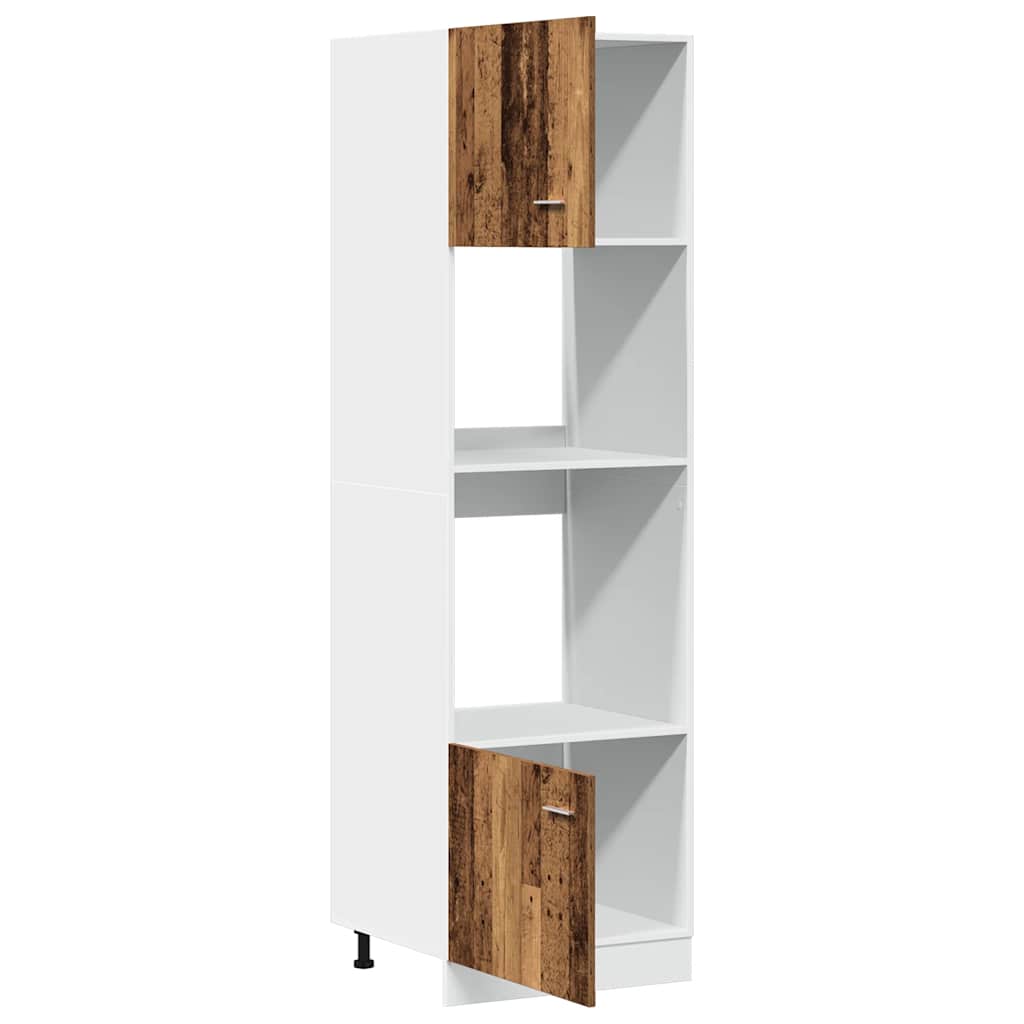 Microwave cabinet, "Lyon", wood, 60x57x207cm